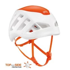 Petzl Sirocco Casque Escalade - Blanc/orange
