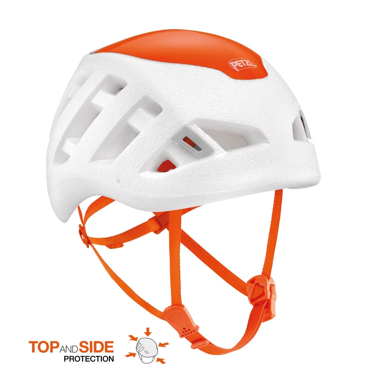 Petzl Sirocco Casque Escalade - Blanc/orange