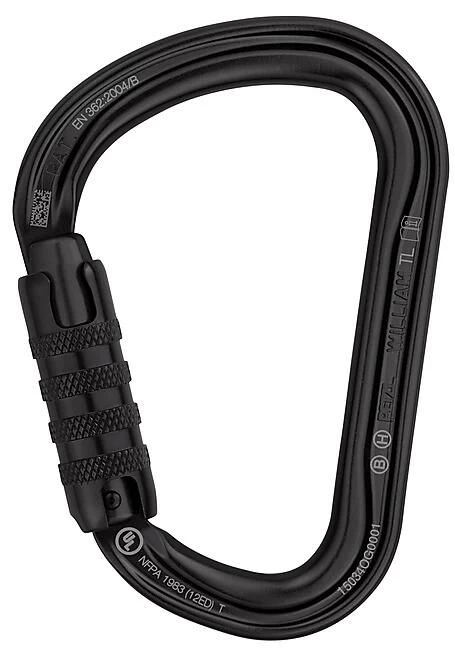 Petzl WILLIAM TRIACT LOCK INTERVENTION MSQUETON