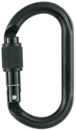 Petzl OXAN ACIER SCREW LOCK INTERVENTION MOUSQUETON