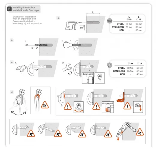 Petzl PLAQUETTE COEUR STEEL 10MM – Image 2